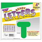 Trend Enterprises Casual Uppercase Ready Letter 4", Vert, 426 Pack-Couleurs résistantes à la décoloration. Durable et réutilisable. Les caractères de lettre mesurent 4" de haut.