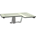 ASI Folding Shower Seat, Right Hand, Satin Finish-Shower seat - Right Hand