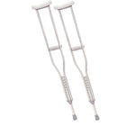 Drive Medical Walking Crutches with Underarm Pad and Handgrip, Youth, 2 Pack-Grey, Aluminum