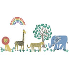 WallPops Safari Kingdom Wall Art Kit, Multicolor-Safari wall art kit