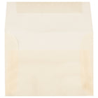 JAM Paper 4bar A1 Envelopes, 3.63 x 5 1/8, Translucent Vellum Spring Ochre Ivory, 250 Pack (1591612H)-Blank interior for personalized message