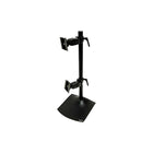 Ergotron DS100 Dual-Monitor Vertical Desk Stand, Black-Black