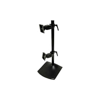 Ergotron DS100 Dual-Monitor Vertical Desk Stand, Black-Black