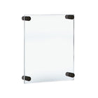 Azar Acrylic Gallery Wall Floating Frames - 15" x 21" - Black Stand Off Caps - 4 Pack-Sold in a Set of: 4