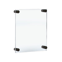 Azar Acrylic Gallery Wall Floating Frames - 15" x 21" - Black Stand Off Caps - 4 Pack-Sold in a Set of: 4