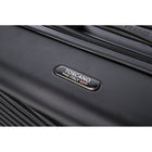 TOSCANO INTRECCIARE 20" Hardside Carry On Luggage - Black-Detachable Dual Glide Tech Wheel System