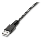 Cat 10ft Braided Nylon Micro USB to USB Charge and Sync Cable-Dual-ended advanced strain relief
