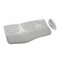 Kensington Pro Fit Ergo Wireless Keyboard and Mouse - Grey-Ergonomist-approved design positions your hand for improved comfort