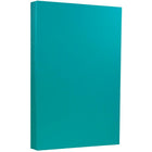 JAM Paper 8 1/2 x 14 Legal Size Recycled Cardstock, Brite Hue Sea Blue, 50 Pack-Weight: 65lb