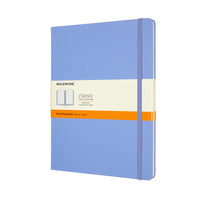 Moleskine Ruled Hard Cover Classic Notebook - Extra Large - Hydrangea Blue - 7.5" x 9.75"-Portrait Style
