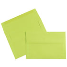 JAM Paper A8 Invitation Envelopes, 5.5 x 8.125, Brite Hue Ultra Lime Green, 100 Pack (15955g)-Material: Paper
