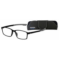 SAV Eyewear Sportex 4200 Rectangle Blue Light Glasses - + 1.50 - Black-Performance readers engineered for today’s active lifestyles