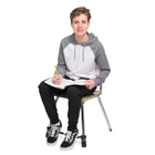 Bouncyband Student Edition for Middle/High School Chairs, Black-Stretches to fit chairs with legs 17"-24" apart