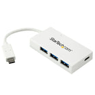 StarTech 4-Port USB-C Hub, White-Connect USB-A and USB-C devices through your laptop's USB-C port