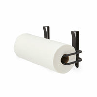 Umbra Squire Multi-Use Paper Towel Holder - Black-Wall Mount, Over the Door