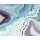 ohpopsi Marbled Ink Wall Mural, Blue-Printed on nonwoven material