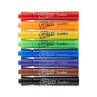 Mr. Sketch Scented Watercolour Marker - Chisel Tip - Assorted Colours-Durable tips and ventilated safety caps