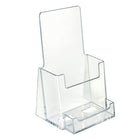 Azar Displays Counter Trifold Brochure Holder with Business Card Pocket, 50 Pack (252922-50PK)-Literature displays prominently to exhibit important information and help consolidate scattered paperwork, files, maps or brochures