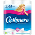 Cashmere Quilted Bathroom Tissue - Double Roll - 12 Pack-With twice as many sheets per roll, you’ll change the roll less often
