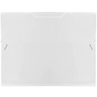 JAM Paper Plastic Paper Holder Action Case with Elastic Closure, Letter 9.5 x 12.38, Clear, 4 Pack (56202g)-Clear