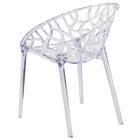 Chaise d’appoint transparente empilable série Specter (FH-156-APC-GG)-Design artistique
