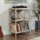 Sauder 433798 Nova Loft Accent Storage - Kiln Acacia-Finished on all sides for versatile placement.
