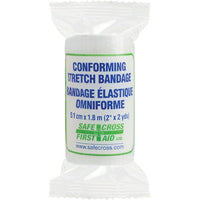 Safecross Conforming Stretch Bandages, 24 Pack-Adhesive Type Non-Adherent