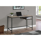 Monarch Specialties 7370 48" Computer Desk - Dark Taupe/Black Metal-One open suspended cubby for additional storage