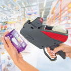 Meto ProLine S 822S1 1-Line Pricing Gun, (9441763)-Grey with red flairs. Made of light weight durable plastic - Ergonomic and Long Lasting