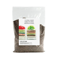 Sandtastik Floral Coloured Sand, 5 lb (2.3 kg) Bag, Char-Et-Coarse grain with natural sparkle throughout