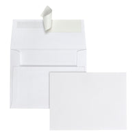 Quality Park Peel and Seal #5 Greeting Card/Invitation Envelopes - 4-3/8"W x 5-3/4"L - White - 100 Pack-Each A2 sized envelope is designed to hold a 8-1/2" x 11" sheet of paper folded in quarters, making this the perfect envelope for all your social stationery needs