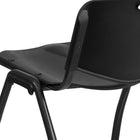 Flash Furniture – Chaise empilable en plastique série HERCULES d’une capacité de 800 lb, noir (RUTD01BK)-Conception ergonomique