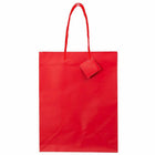 JAM Paper Gift Bags with Rope Handles - Large - 10" x 13" x 5" - Red Matte - 3 Pack-Size: Large (10 x 13 x 5 inches)
