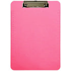 JAM Paper Plastic Clipboards, 9 x 13, Pink, 12 Pack (340926883A)-Material: Plastic