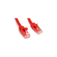 StarTech N6PATCH25RD 25' Cat 6 Snagless Patch Cable, Red-RJ-45 Male connector on both sides for dependable network connectivity