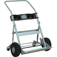 Four-Wheel Cylinder Hand Trucks, MK818, Dual Cylinder Hand Truck-Dimensions L" x W" x H" - 20 x 31.5 x 47