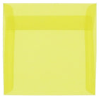 JAM Paper 5.5 x 5.5 Square Envelopes, Yellow Translucent Vellum, 50 Pack (PACV506I)-Primary yellow translucent envelope