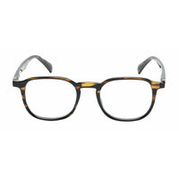 SAV Eyewear Total Flex Lennon Blue Light Glasses - + 2.75 - Brown Demi-Blue light filtering lenses: reduce digital eyestrain, promote better sleep, and reduce chances of AMD (age related macular degeneration)