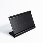 Futech APS030B Countertop Name Plate, Black, 2 Pack-Aluminum, Black
