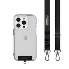 SwitchEasy MagEasy Strap Card with Detachable Neckstrap and Phone Lanyard - 20mm Strap - Black-No need to compromise between form and function
