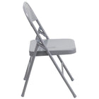 Flash Furniture – Chaise pliante en métal HERCULES à 3 barreaux et à 2 pivots, gris (HF3MC309ASGY)-Deux charnières
