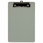 JAM PAPER - Petits blocs-notes en plastique avec pince metallique à profil bas, 6 po L x 9 po H, Gris fumee, Paquet de 12-Couleur : Gris fume; Soyez elegant et organise avec des presse-papiers colores.