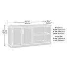 Sauder 433681 Aspen Post Large Credenza - Pebble Pine-10