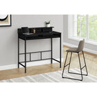 Monarch Specialties 7700 48" Computer Desk - Black/Black Standing Height-Sturdy black metal legs combine stability and a sleek modern look