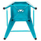 Flash Furniture 30" Bar Stool - Stackable - Teal - 4 Pack (4ET3132030TLR)-Suitable for kitchen islands and restaurants