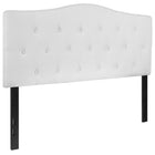 Flash Furniture Cambridge Tufted Upholstered Full Size Headboard - White Fabric-Panel Headboard