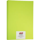 JAM Paper Bright Colour Tabloid Paper, 11 x 17, 24lb Astrobright Terra Lime Green, 100 Pack (16728460)-Dimensions: 17"L x 11"W
