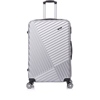 TOSCANO PRODIGIO 20" Hardside Carry On Luggage - Titanium Silver-Designed in Italy