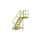 Tri-Arc Unsupported 60" Cantilever Rolling Ladder, Perforated, 92" x 30" (UCU500640246)-Frame Material: Steel