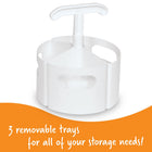Learning Resources Create-A-Space Mini-Center White - Pack of 2-Fits anywhere in the home, office, maker space, or classroom!
